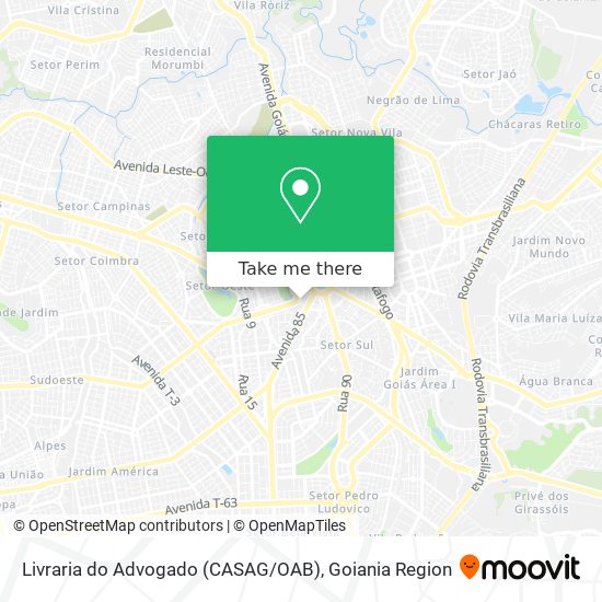 Livraria do Advogado (CASAG / OAB) map