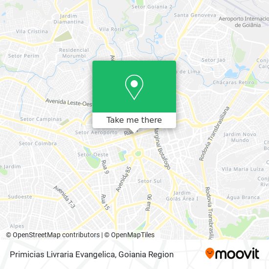 Primicias Livraria Evangelica map