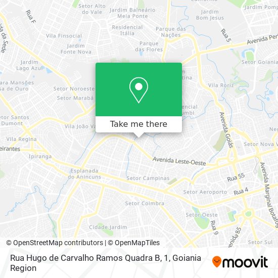 Rua Hugo de Carvalho Ramos Quadra B, 1 map