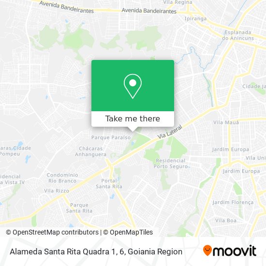 Alameda Santa Rita Quadra 1, 6 map