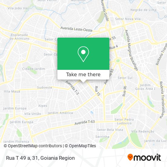 Mapa Rua T 49 a, 31