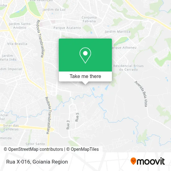 Rua X-016 map