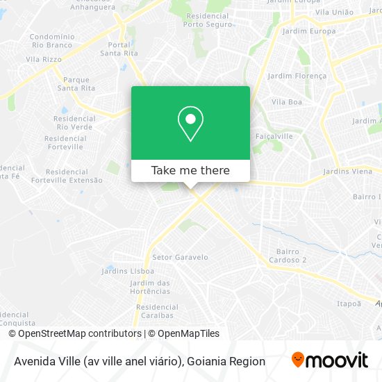 Mapa Avenida Ville (av ville anel viário)