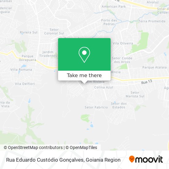 Mapa Rua Eduardo Custódio Gonçalves