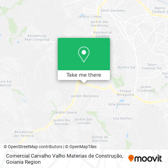 Comercial Carvalho Valho Materias de Construção map