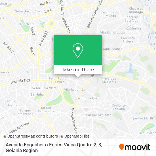 Mapa Avenida Engenheiro Eurico Viana Quadra 2, 3