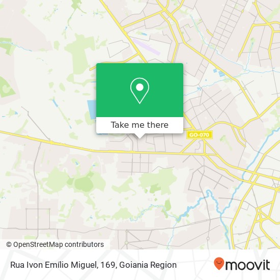 Rua Ivon Emílio Miguel, 169, Vila Regina Goiânia-GO map