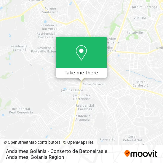 Andaimes Goiânia - Conserto de Betoneiras e Andaimes map