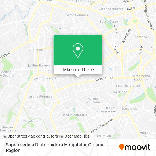 Supermédica Distribuidora Hospitalar map