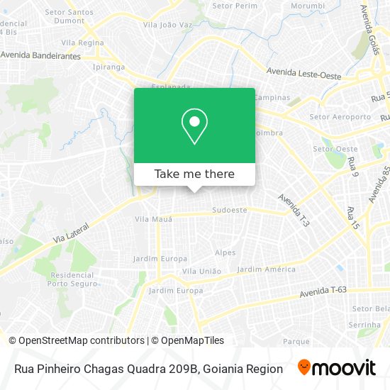 Rua Pinheiro Chagas Quadra 209B map