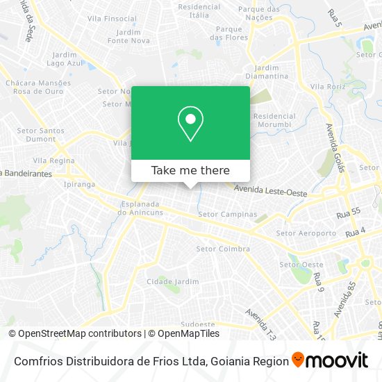 Comfrios Distribuidora de Frios Ltda map