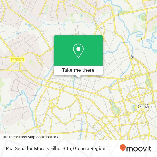 Rua Senador Morais Filho, 305, Campinas Goiânia-GO map