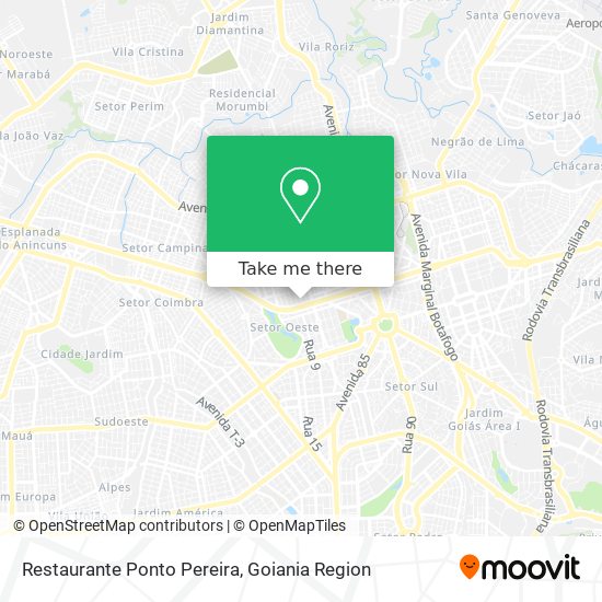 Mapa Restaurante Ponto Pereira