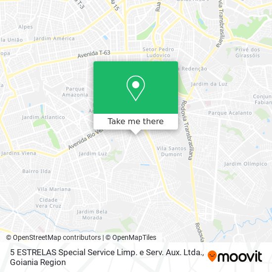 5 ESTRELAS Special Service Limp. e Serv. Aux. Ltda. map