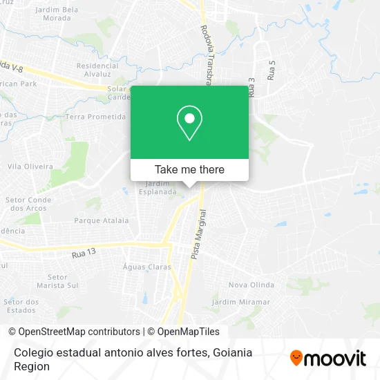 Colegio estadual antonio alves fortes map