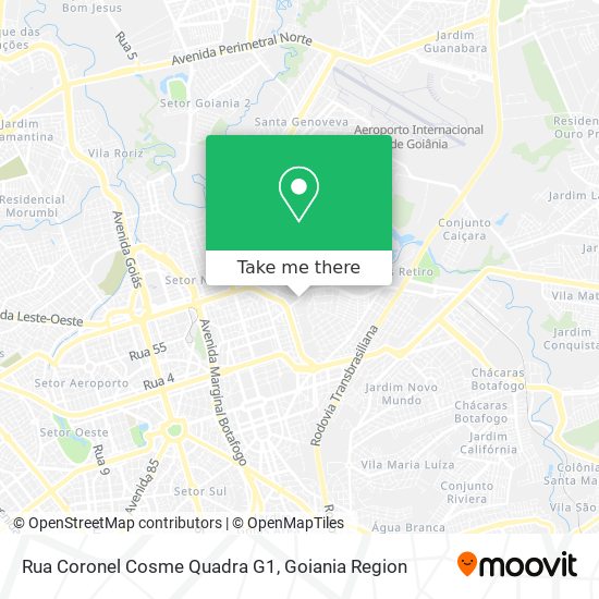 Rua Coronel Cosme Quadra G1 map