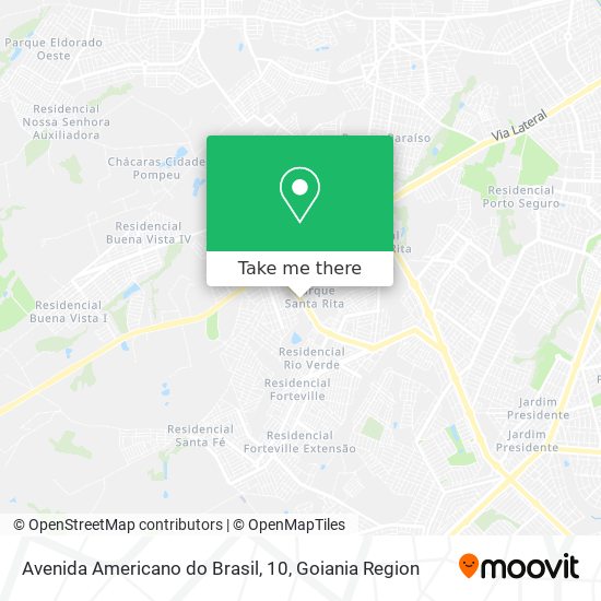 Mapa Avenida Americano do Brasil, 10