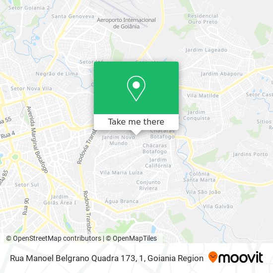 Mapa Rua Manoel Belgrano Quadra 173, 1