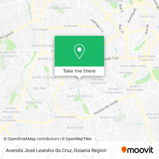 Avenida José Leandro da Cruz map