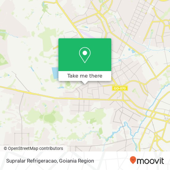 Mapa Supralar Refrigeracao, Rua Um, 245 Vila Regina Goiânia-GO 74463-833