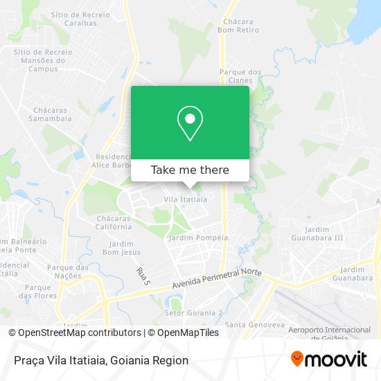 Mapa Praça Vila Itatiaia