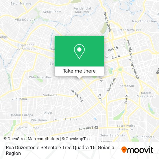 Rua Duzentos e Setenta e Três Quadra 16 map