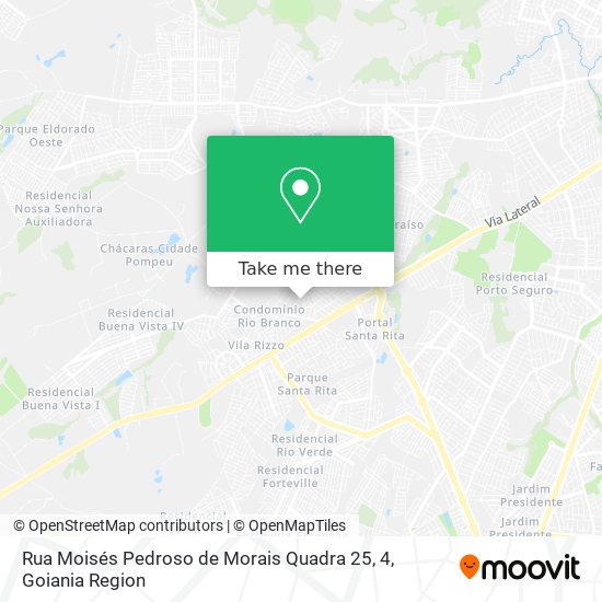Mapa Rua Moisés Pedroso de Morais Quadra 25, 4