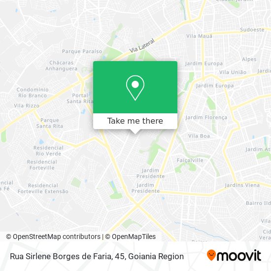 Rua Sirlene Borges de Faria, 45 map