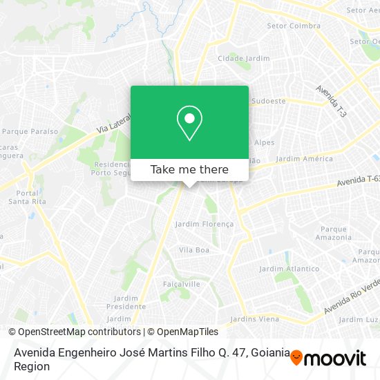 Mapa Avenida Engenheiro José Martins Filho Q. 47