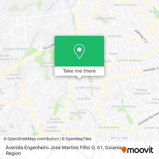 Avenida Engenheiro José Martins Filho Q. 61 map