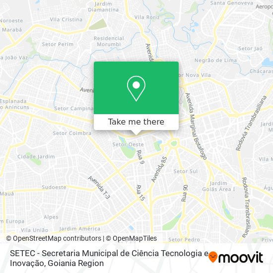 SETEC - Secretaria Municipal de Ciência Tecnologia e Inovação map