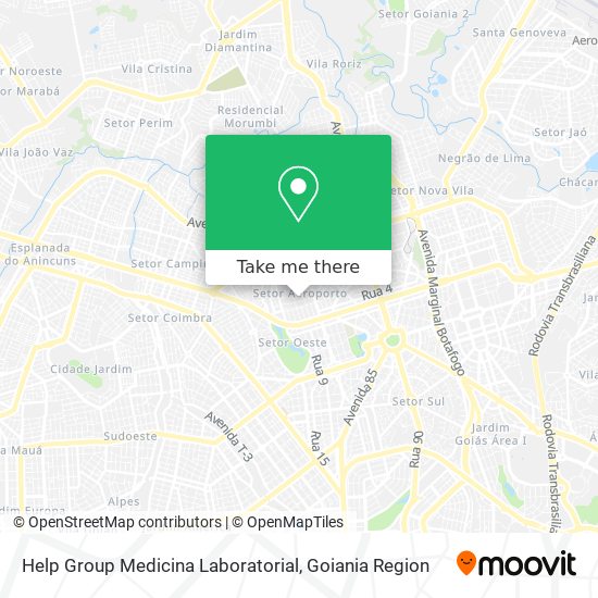 Mapa Help Group Medicina Laboratorial