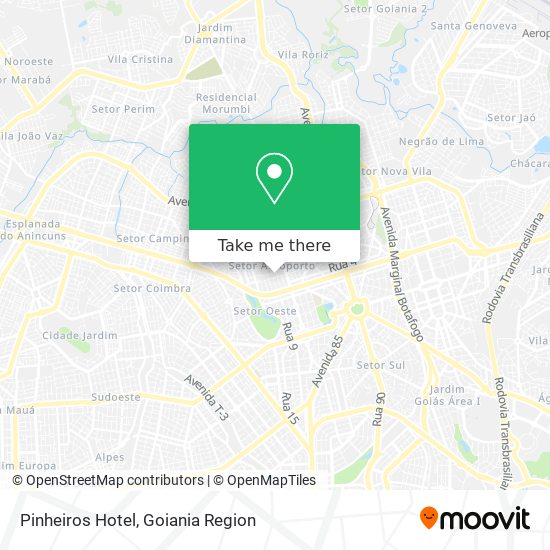 Mapa Pinheiros Hotel