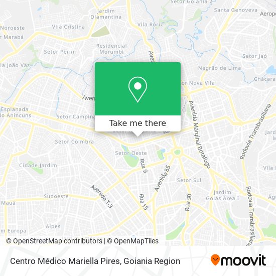 Mapa Centro Médico Mariella Pires