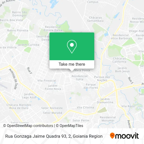 Rua Gonzaga Jaime Quadra 93, 2 map