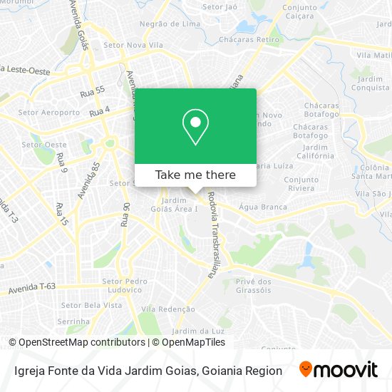 Igreja Fonte da Vida Jardim Goias map