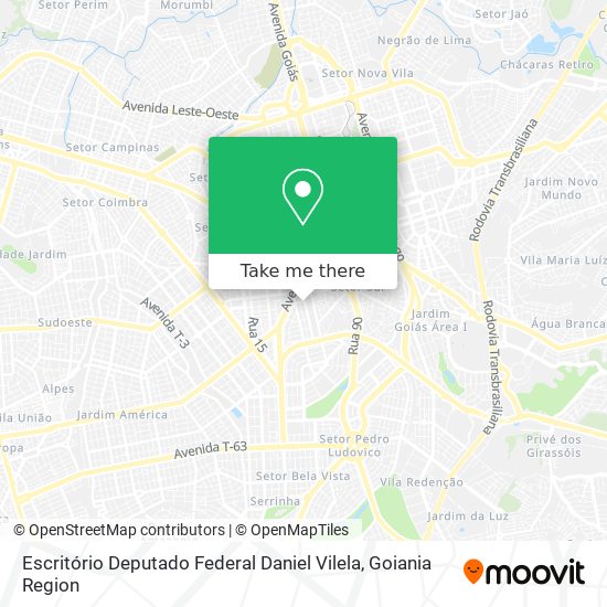 Escritório Deputado Federal Daniel Vilela map