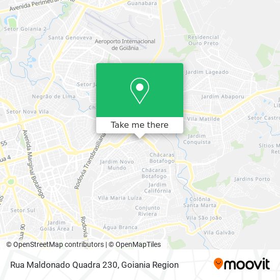 Mapa Rua Maldonado Quadra 230