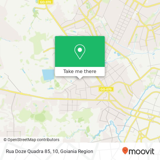 Rua Doze Quadra 85, 10, Vila Regina Goiânia-GO map