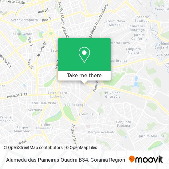 Alameda das Paineiras Quadra B34 map