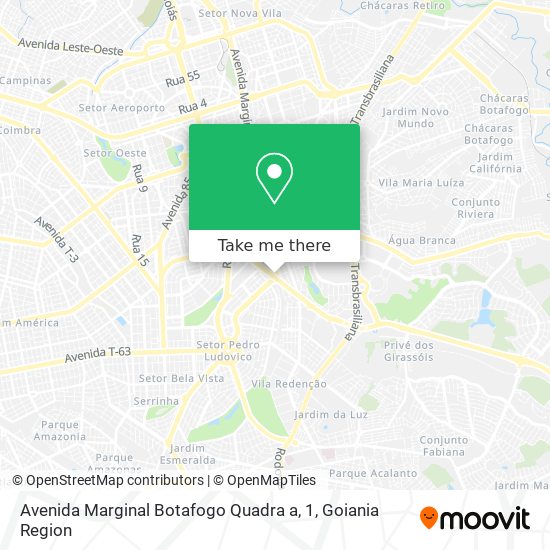 Mapa Avenida Marginal Botafogo Quadra a, 1