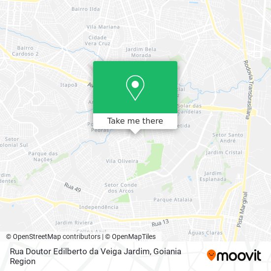 Mapa Rua Doutor Edilberto da Veiga Jardim