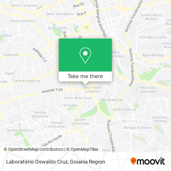 Laboratório Oswaldo Cruz map