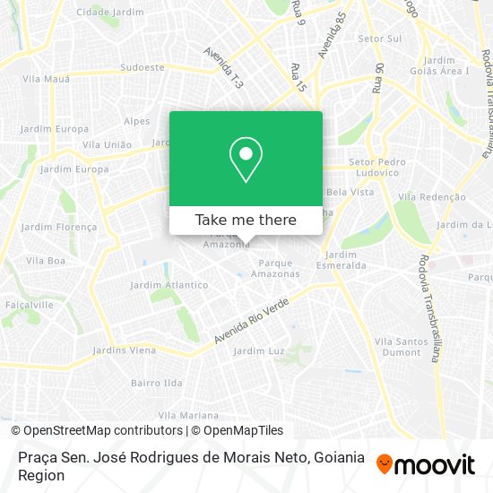 Mapa Praça Sen. José Rodrigues de Morais Neto