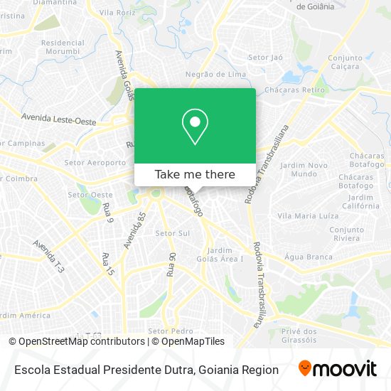 Mapa Escola Estadual Presidente Dutra