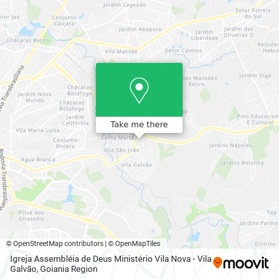 Igreja Assembléia de Deus Ministério Vila Nova - Vila Galvão map