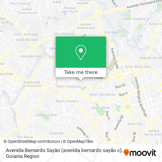 Avenida Bernardo Sayão (avenida bernardo sayão c) map