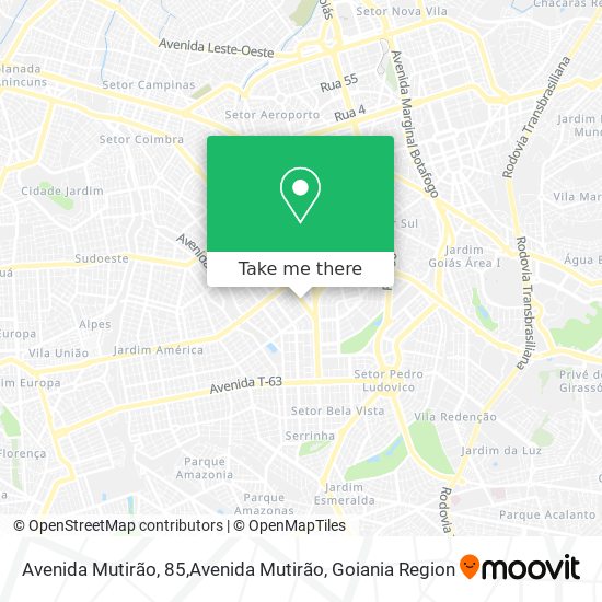 Avenida Mutirão, 85,Avenida Mutirão map