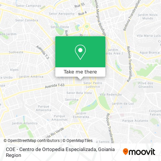 COE - Centro de Ortopedia Especializada map