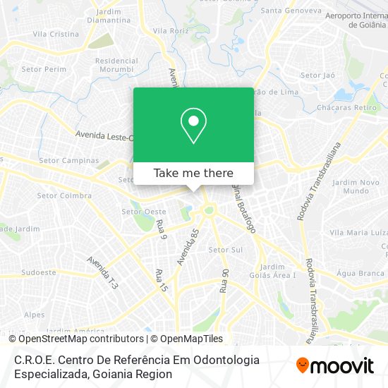 Mapa C.R.O.E. Centro De Referência Em Odontologia Especializada